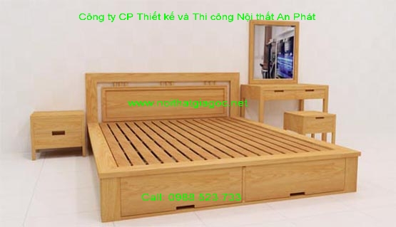 Giường gỗ APGN 1
